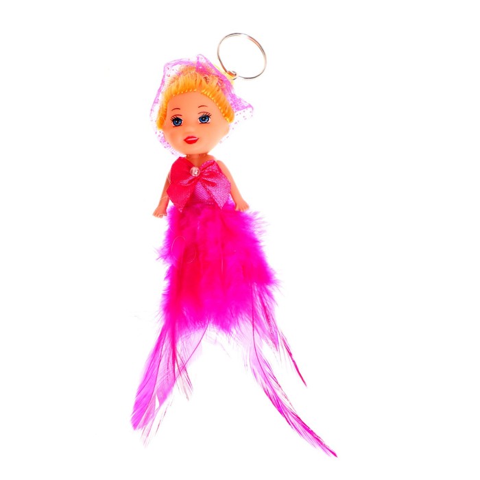 куколка брелок куколка ангелочек пёрышки цвета микс 6 шт Куколка-брелок «Куколка-ангелочек», пёрышки, цвета МИКС