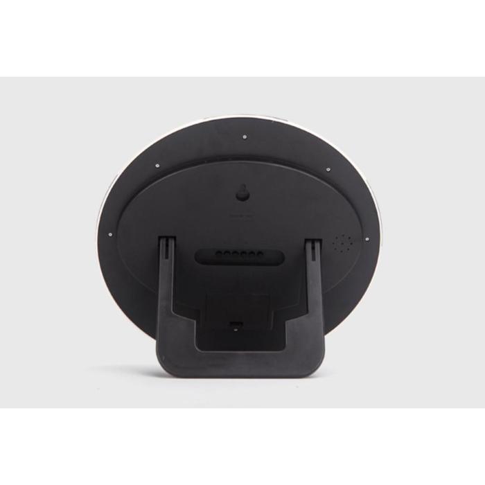 Электронные настенные часы, цветн футбольный мяч, дата, температура микс, 2 АА 26*26см