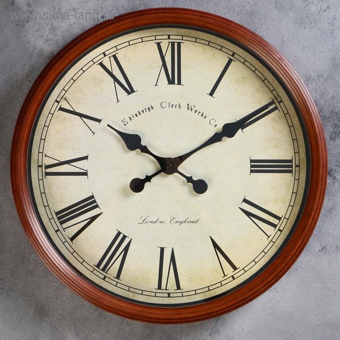 цена Часы настенные Флоранс, d-50 см, дискретный ход