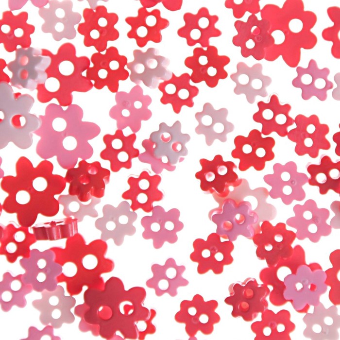 Набор пуговиц "Цветы" 5гр (I1435-38, Ассорти 018)