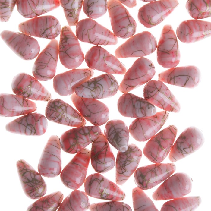 Бусины пластик "Цветные капельки" (набор 55 шт) 18мм (6-35, 2461 )