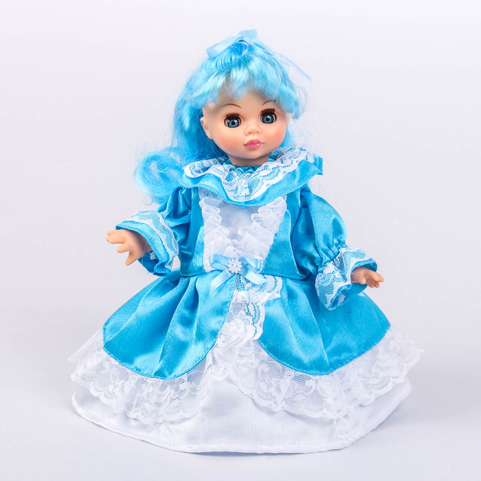 Кукла-перчатка "Девочка с голубыми волосами Весна"