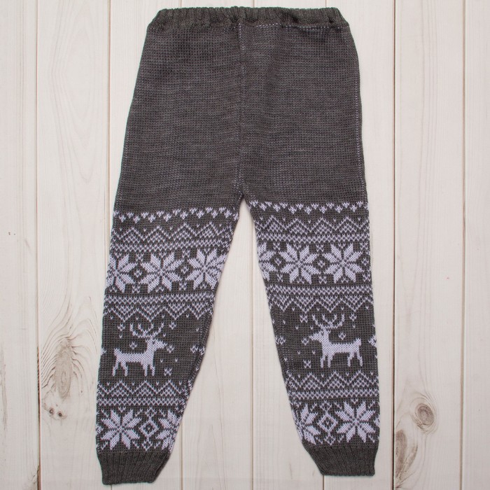 Брюки детские, рост 122 см, цвет серый 91122