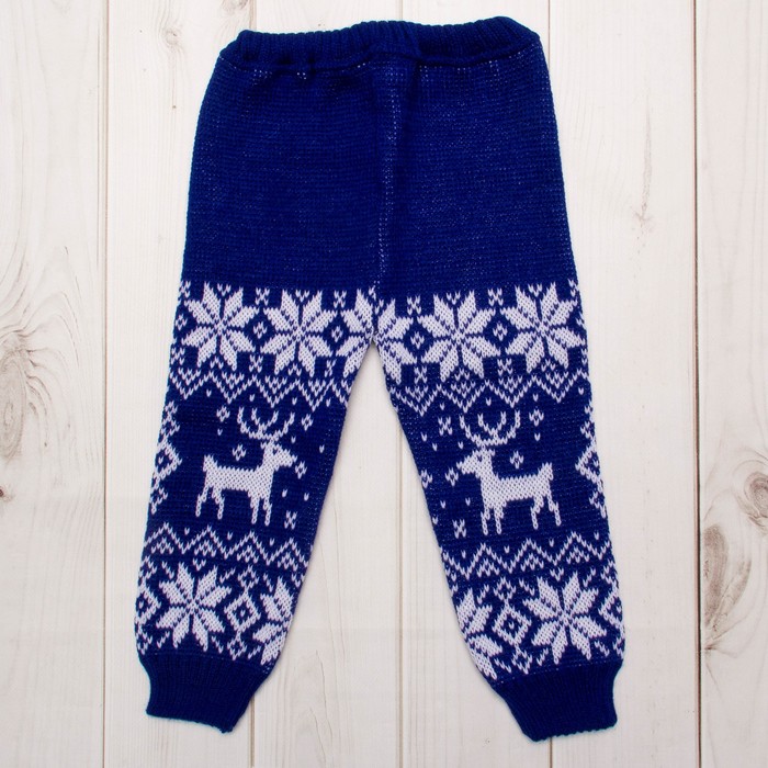 Брюки детские, рост 128 см, цвет синий 91122