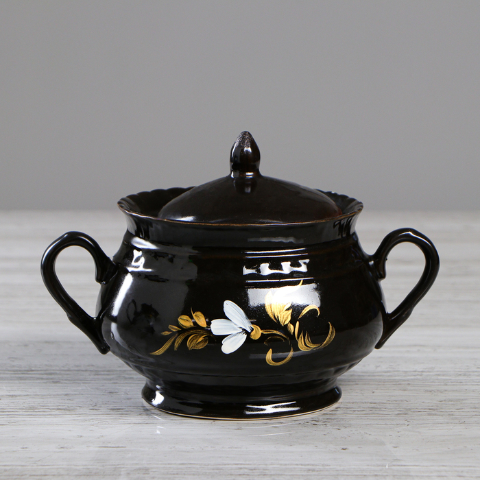 Набор чайный 2 предмета "Витязь" хохлома, 2 предмета, 1,4/0,6 л