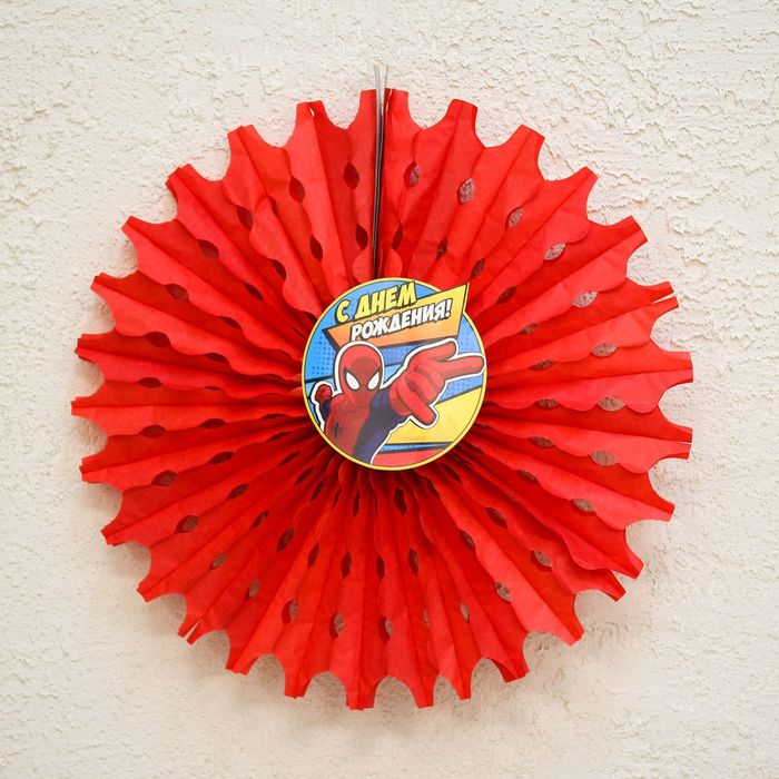 Подвеска бумажная "Круче всех!" Человек-паук 50 см