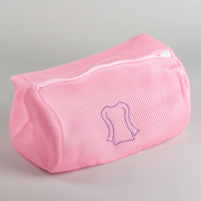 Мешок для стирки, крупная сетка, трехслойная 180 гр. 34х23x23 см цвет МИКС