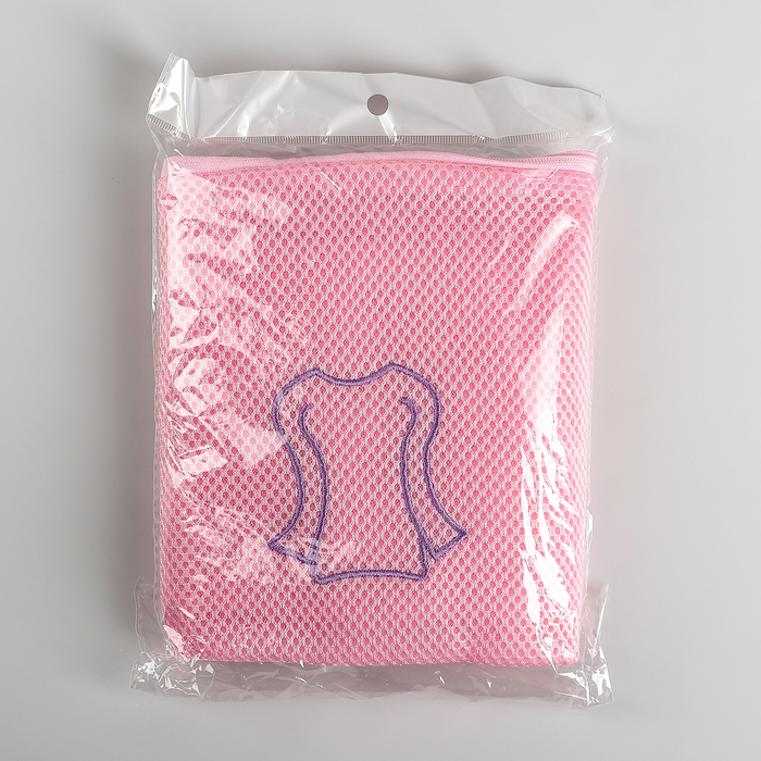 Мешок для стирки, крупная сетка, трехслойная 180 гр. 34х23x23 см цвет МИКС