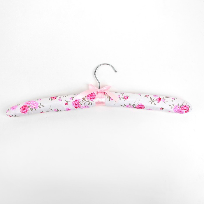 Вешалка мягкая размер 40-42 "Цветочная поляна", цвет МИКС