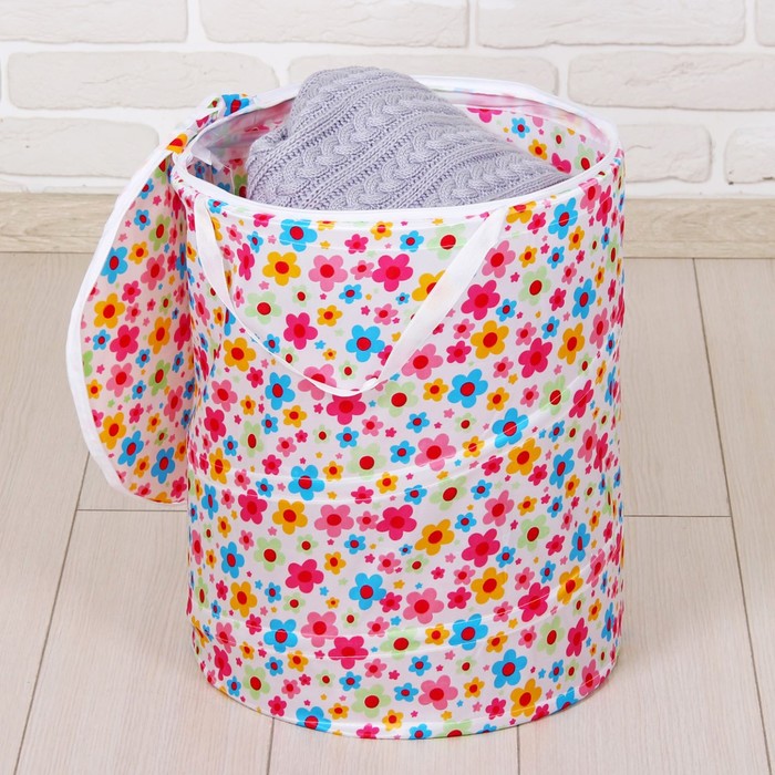 Корзина для игрушек "Цветочки"