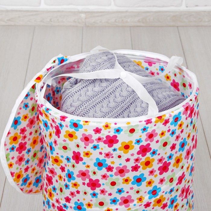 Корзина для игрушек "Цветочки"