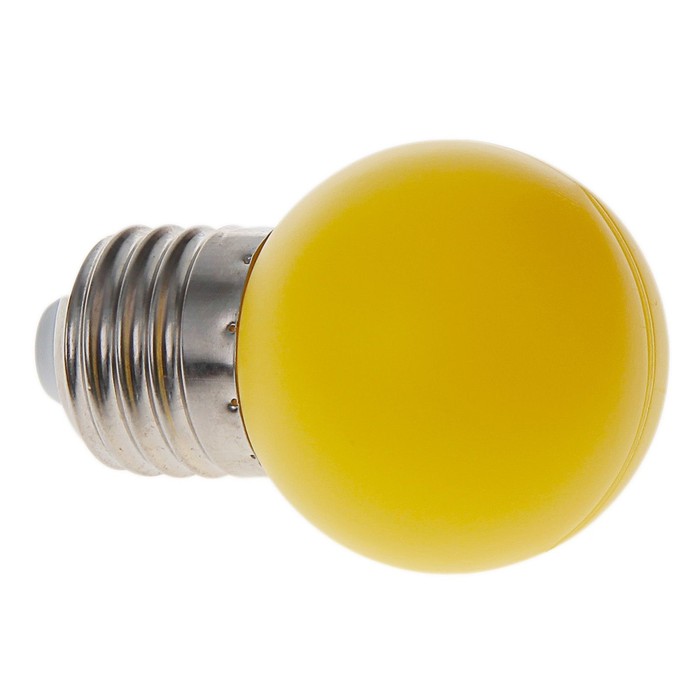 Лампа светодиодная декоративная Шарик d=40 мм, 6 led SMD, ЖЕЛТЫЙ, фасовка по 100 штук