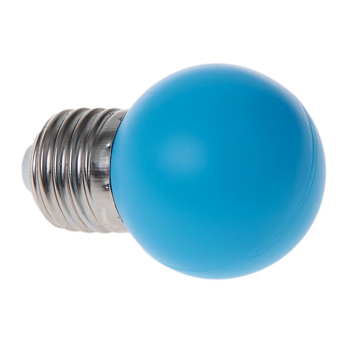 Лампа светодиодная декоративная, G45, Е27, 1.5 Вт, для белт-лайта, свет синий