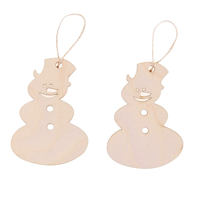 Подвеска "Снеговик" набор 2 шт.