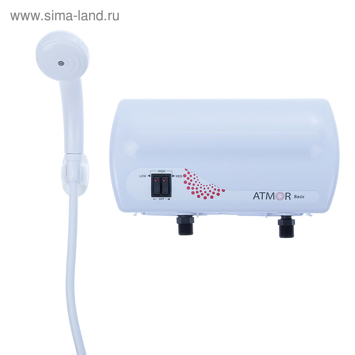 Водонагреватель  Atmor BASIC, 5000 Вт, проточный, универсальный (душ + кран)