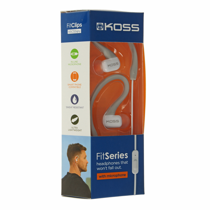 Наушники KOSS KSC32iGRY Grey, серые