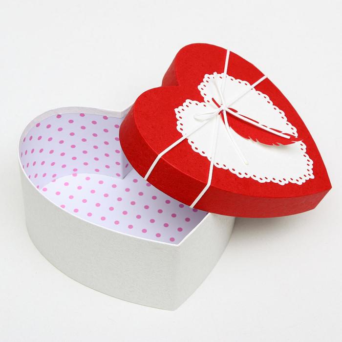 Набор коробок 3в1, красный, 31 х 28 х 15 - 22 х 19 х 10,5 см