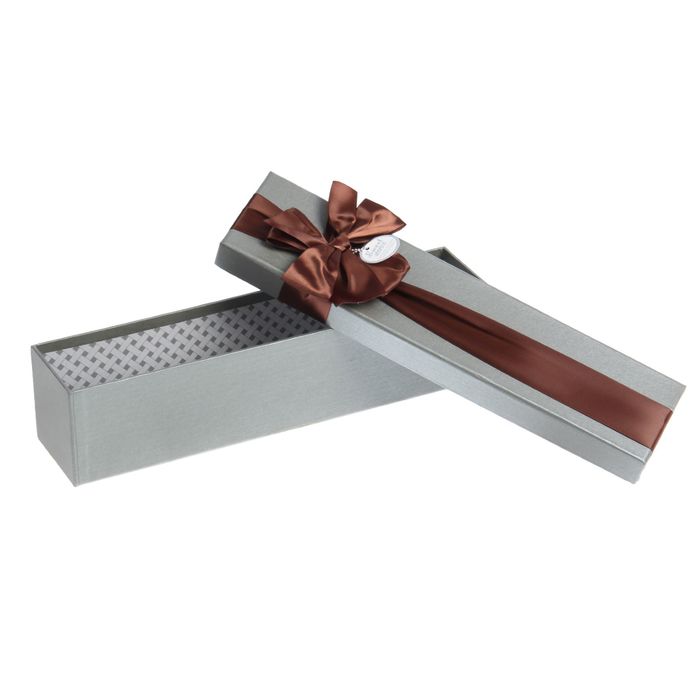 Набор коробок 2в1, серебристый, 37 х 10,5 х 9,5 - 33,5 х 8 х 8 см