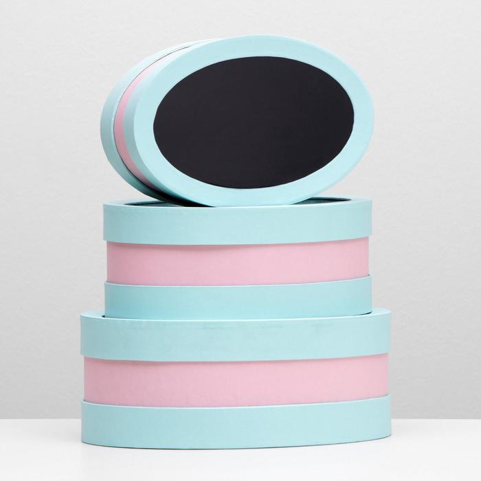 Набор коробок 3в1 с окном, 31,5 х 24 х 12 - 23,5 х 15,5 х 10 см