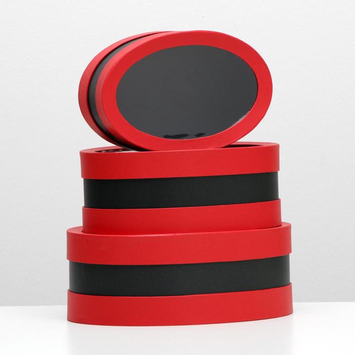 Набор коробок 3в1 с окном, 31,5 х 24 х 12 - 23,5 х 15,5 х 10 см