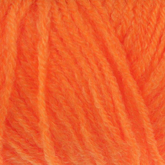Пряжа "Adelia Maria" 100% акрил 227м/50гр (04 неон.оранжевый)