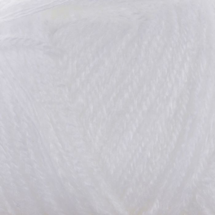 Пряжа "Adelia Natali" 100% акрил 300м/50гр (01 белый)