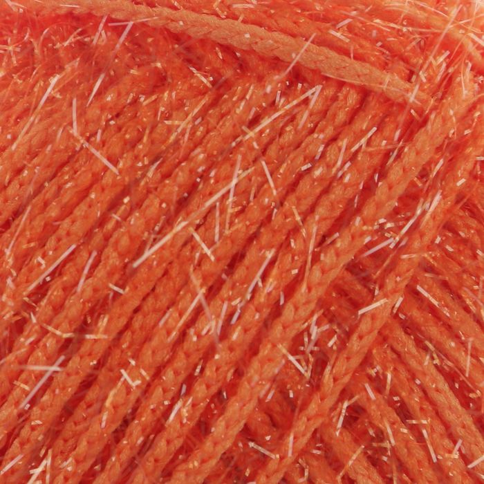 Пряжа "Adelia Brilliant" 100% полиэстер 90м/50гр (04 оранжевый)