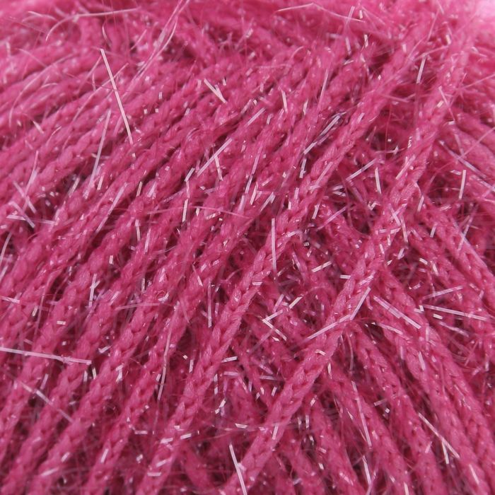 Пряжа "Adelia Brilliant" 100% полиэстер 90м/50гр (06 розовый)