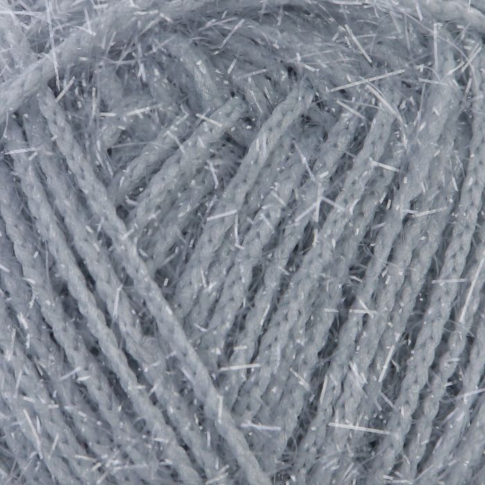 Пряжа "Adelia Brilliant" 100% полиэстер 90м/50гр (11 серый)