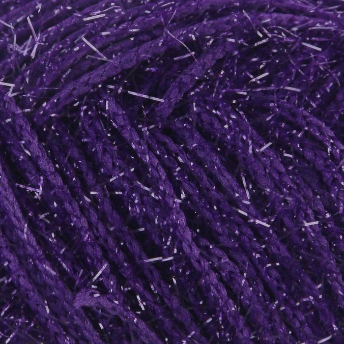 Пряжа "Adelia Brilliant" 100% полиэстер 90м/50гр (13 т.фиолетовый)