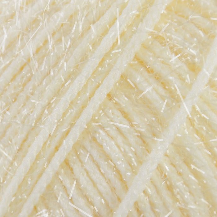 Пряжа "Adelia Brilliant" 100% полиэстер 90м/50гр (18 молочный)