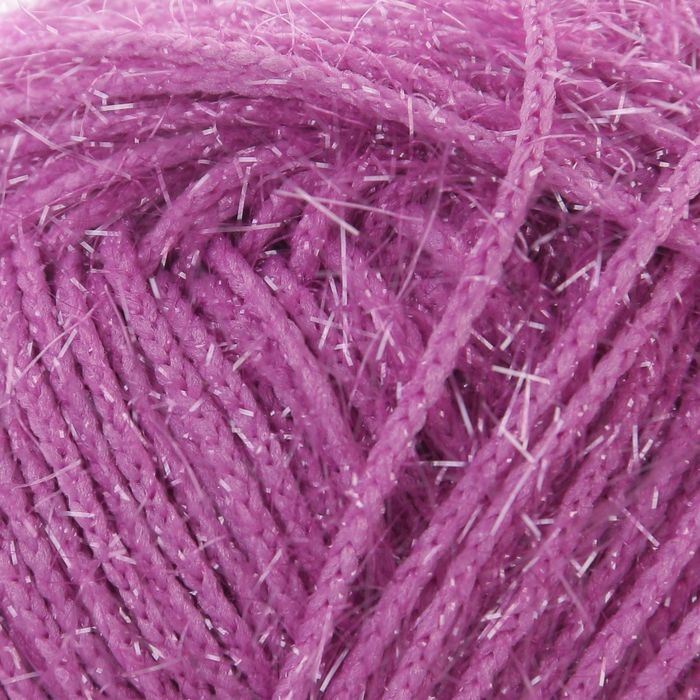 Пряжа "Adelia Brilliant" 100% полиэстер 90м/50гр (25 св.сиреневый)