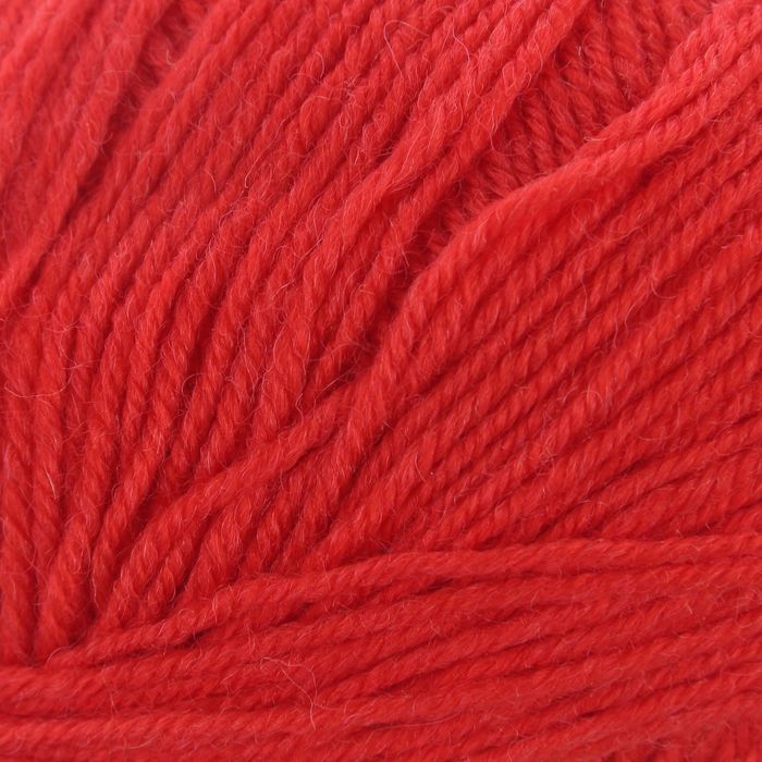 Пряжа "Adelia Claire" 50% шерсть, 50% акрил 138м/50гр (120 красный)