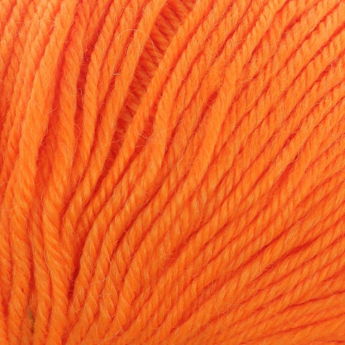 Пряжа "Adelia Claire" 50% шерсть, 50% акрил 138м/50гр (160 яр.оранжевый)