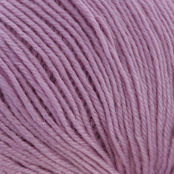 Пряжа "Adelia Claire" 50% шерсть, 50% акрил 138м/50гр (208 сиреневый)