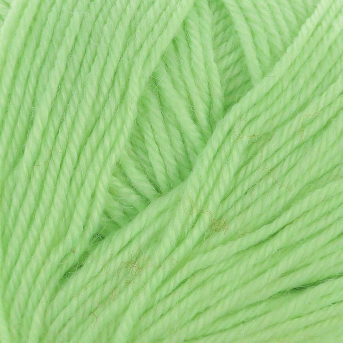 Пряжа "Adelia Claire" 50% шерсть, 50% акрил 138м/50гр (300 яр.салатовый)