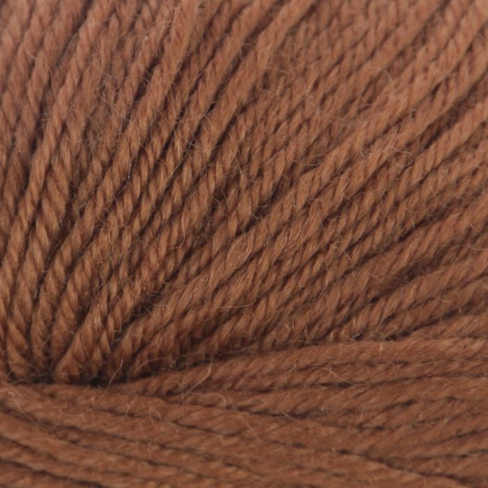 Пряжа "Adelia Claire" 50% шерсть, 50% акрил 138м/50гр (515 св.коричневый)