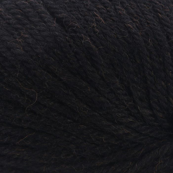 Пряжа "Adelia Dina" 100% шерсть 100м/50гр (06 черный)