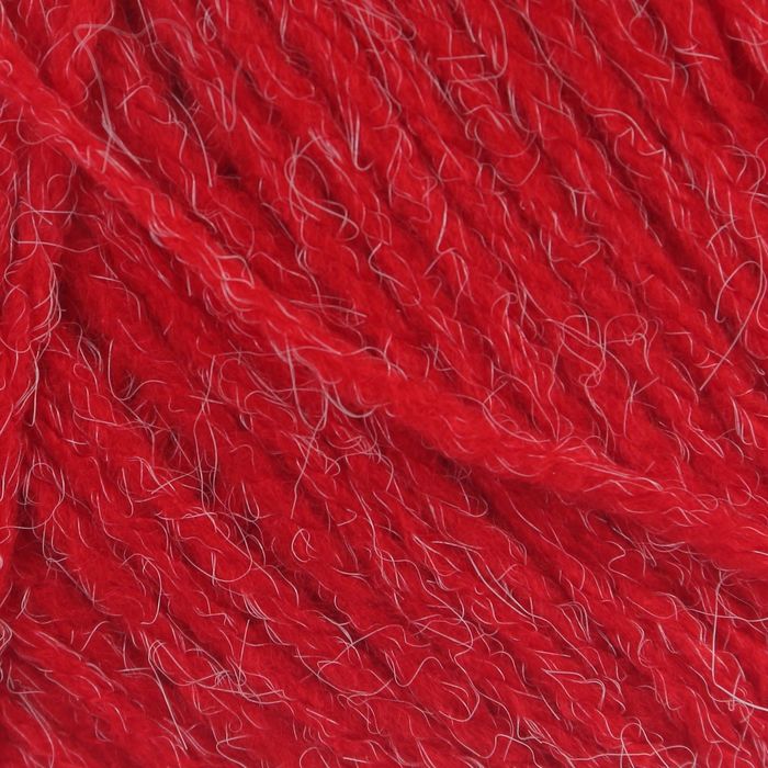 Пряжа "Adelia Justin" 75% акрил, 25% нейлон 246м/100гр (08 красный)