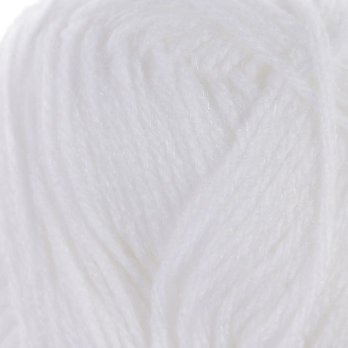 Пряжа "Adelia Nicole" 90% акрил, 10% нейлон 245м/100гр (01 белый)