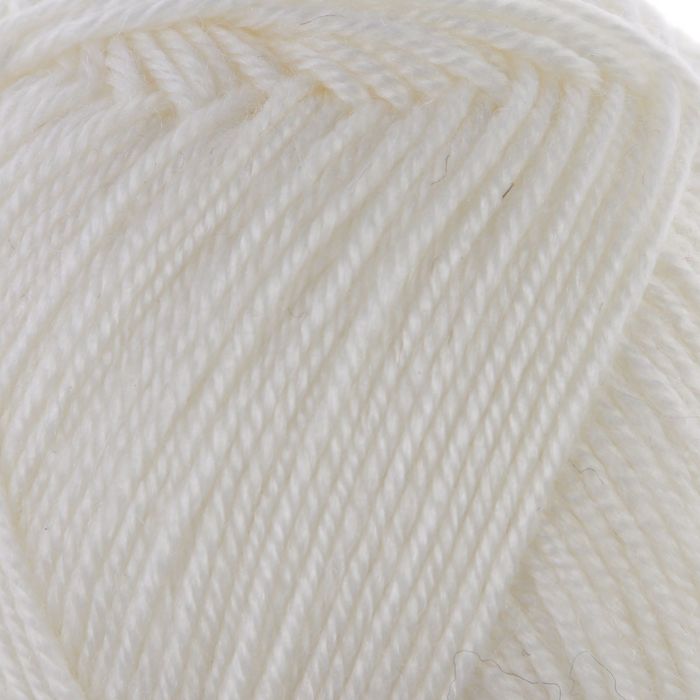Пряжа "Adelia Olivia" 60% акрил, 40% шерсть 250м/100гр (01 белый)