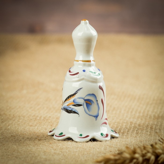 Сувенир "Колокольчик" фарфор, ручная работа, малый