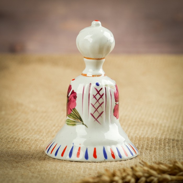 Сувенир "Колокольчик" фарфор, ручная работа, средний МИКС