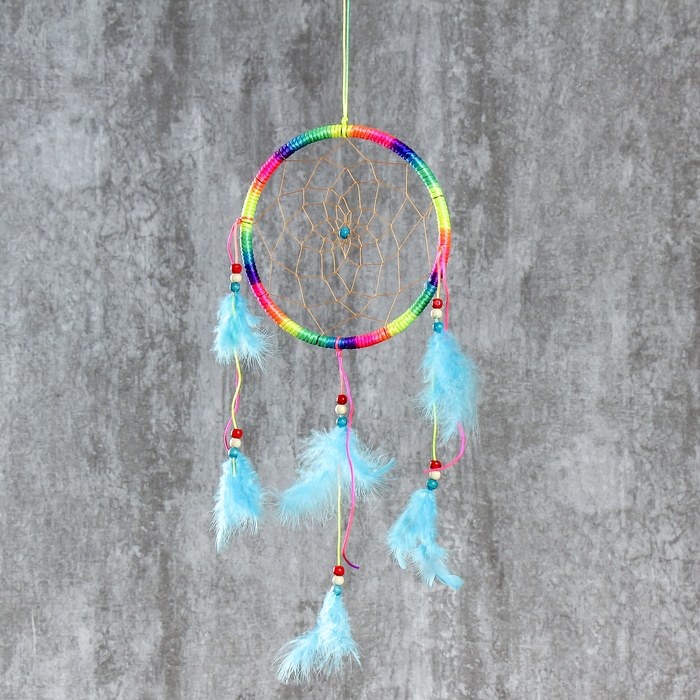 Ловец снов "Паутинка радуга" d=16 см