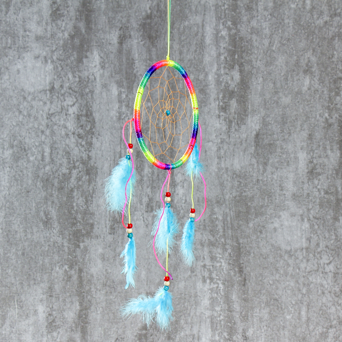Ловец снов "Паутинка радуга" d=16 см