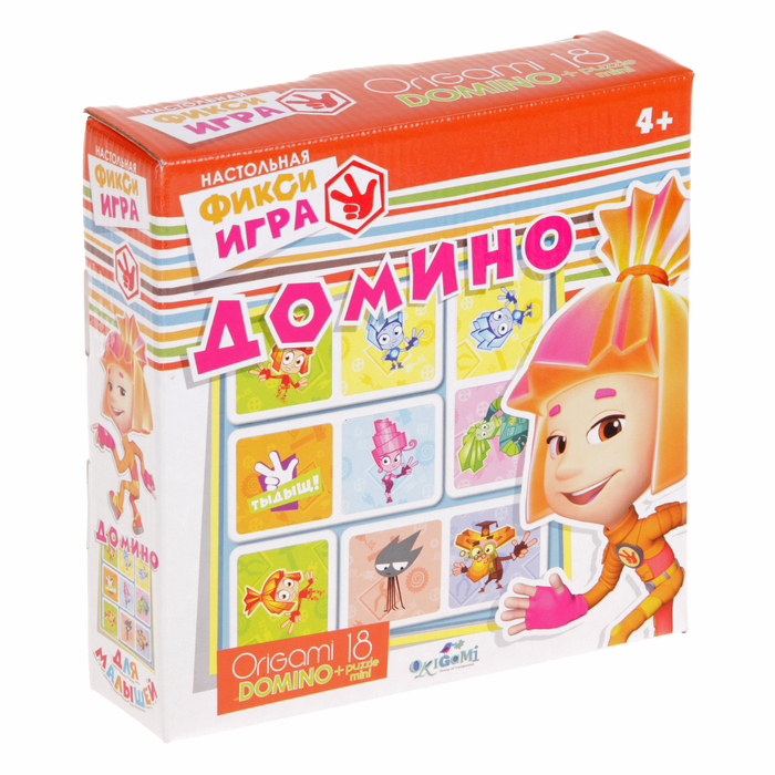 Настольная игра "Фиксики": домино + пазл 18 элементов