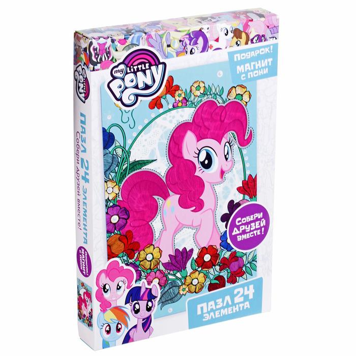 Пазл "Пинки Пай", 24 элемента + фигурка с магнитиком