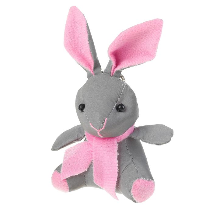 Светоотражающая игрушка "Зайка", на брелке