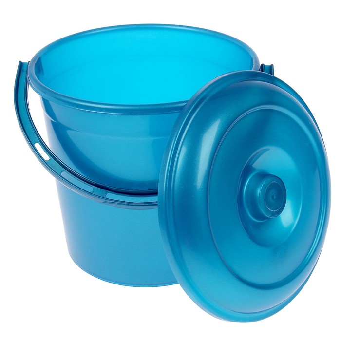 Ведро с крышкой 10 л "Сапфир"