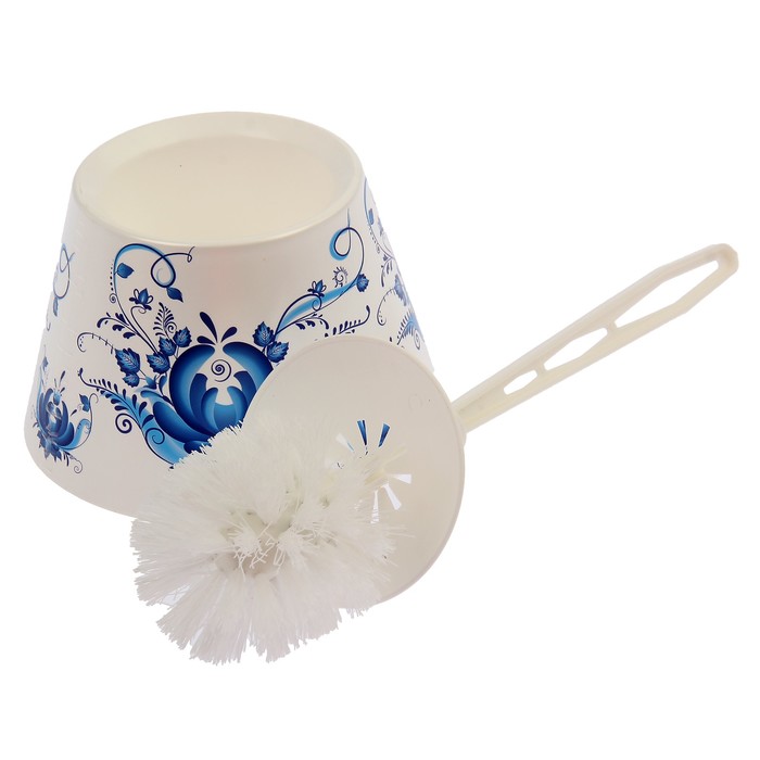 Ерш для унитаза с подставкой "Гжель"